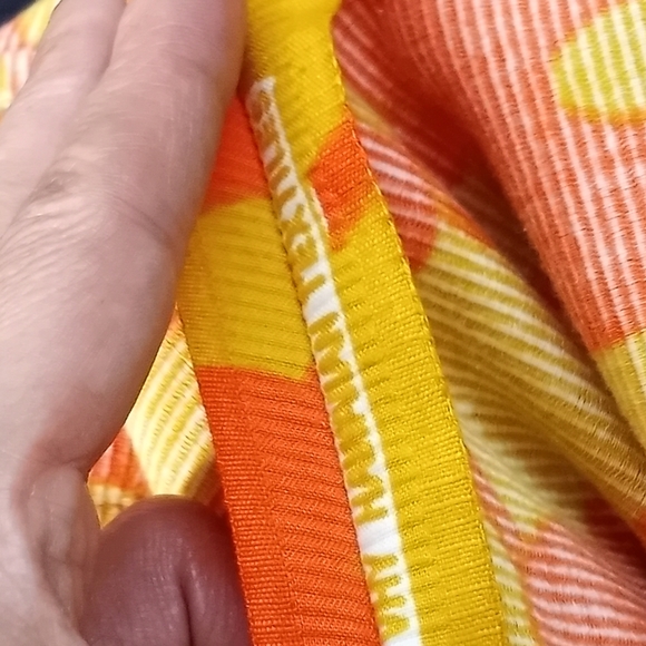 Vintage 1960s Home Sewn Aloha Hawaiian Sleeveless Maxi Dress Muumuu Floral - Picture 4 of 12